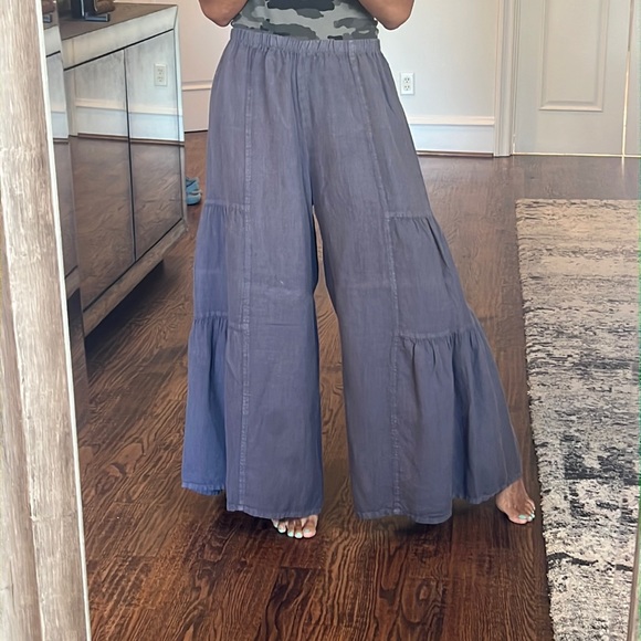 Pants - Linen Palazzo Pant